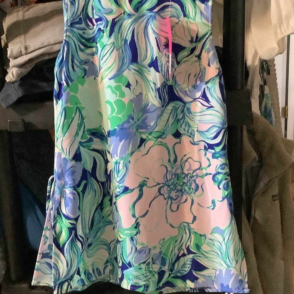 Lilly Pulitzer Multi-Color Floral DonnaTop, Party Thyme, small